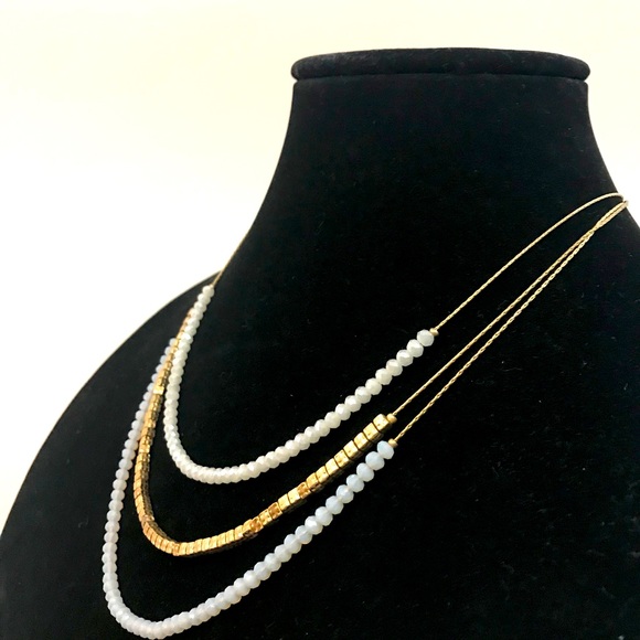 Gold Cubes Necklace - Picture 4 of 5